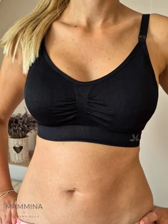 Basic szoptatós melltartó - fekete Basic szoptatós melltartó - fekete