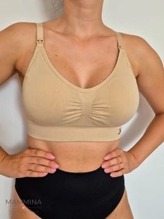 Basic szoptatós melltartó - bézs