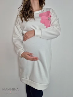 Kismama pulcsiruha - fehér