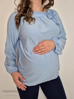 Kismama blúz - világoskék