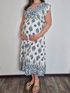 Kismama és szoptatós ruha - marrakesh kék