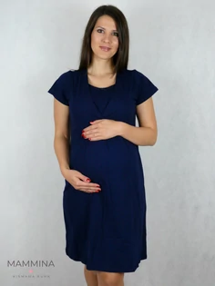 Szoptatós hálóing sötétkék