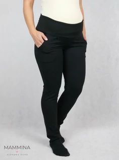 Kismama fekete szabadidőnadrág, melegítő nadrág Kismama fekete szabadidőnadrág, melegítő nadrág