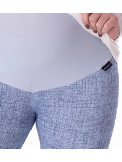 Kismama leggings - farmerhatású - világos