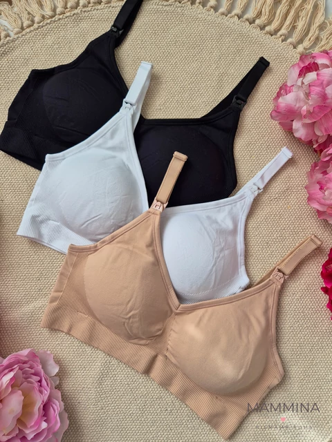 SoftGlow – Varrásmentes Szoptatós Melltartó Csomag (Basic színek)